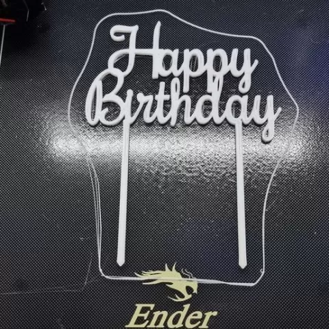 Happy Birthday Cake Topper