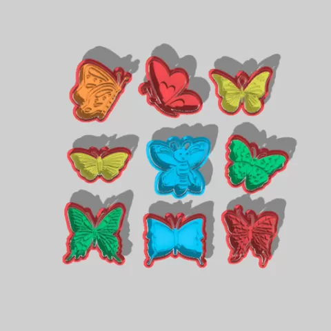 X9 Butterfly Cookie Cutters