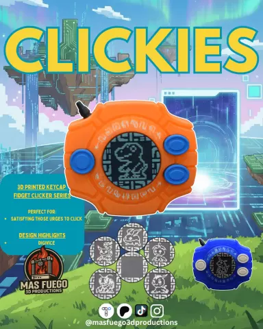 Digivice - Clickies - Keycap Fidget Clicker