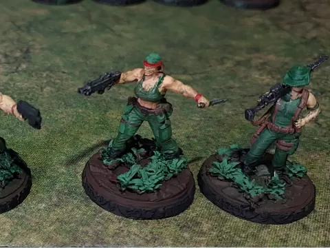 Vietnam Jungle fighters w/ Tanya leader
