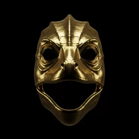 wearable Ornate creepy wearable mask 3D Model STL cosplay for Detailed Resin Prints