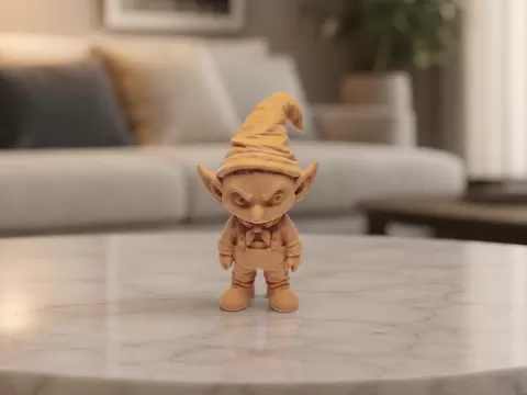 Waldkobold „Knorr-Kuno“ mit spitzer Zipfelmuetze!