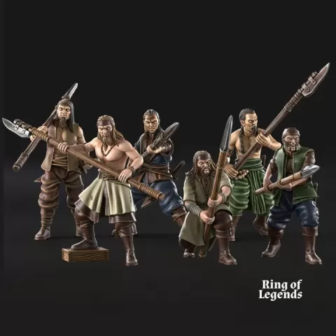 6x Black Bay Bucaneers with Spears | Bucaneers of the Black Bay | Ring of Legends by Davale Games ©