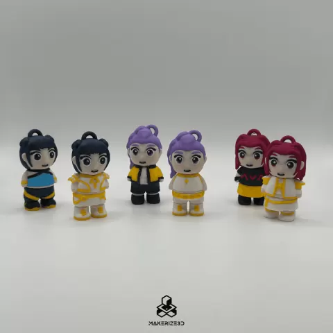 Kpop Demon Hunters Chibi Flexis