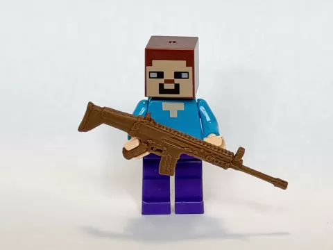SCAR突击步枪 乐高人偶武器 微缩的SCAR