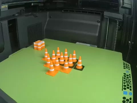 Mini Traffic Cone | 25mm | 1:20 Scale