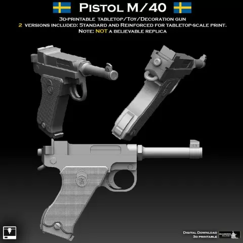 Pistol M/40 by Sharedog Miniatures
