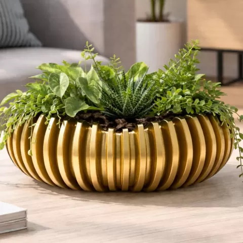 FLUTED RIBBED PLANTER