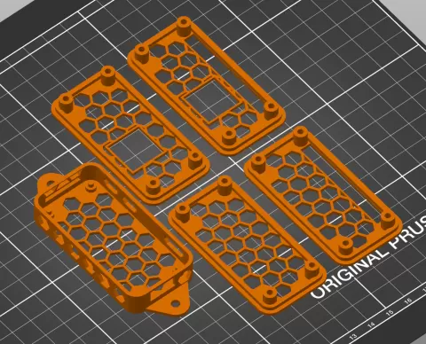 Raspberry Pi Zero Slim Case with Mounting Tabs
