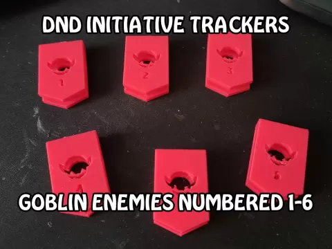 D&D Initiative Trackers – Goblin Set 1–6