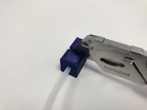 Simple PTFE tube cutter