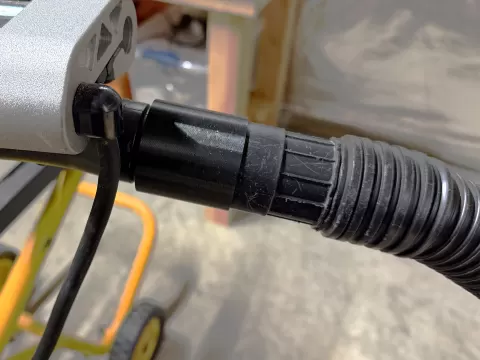 Dewaltt miter saw - 1 7/8 inch vacuum hose adapter