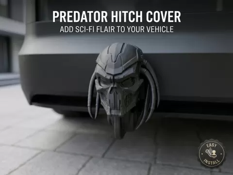 Predator Alien Trailer Hitch Cover