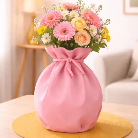 CLOTH POUCH VASE