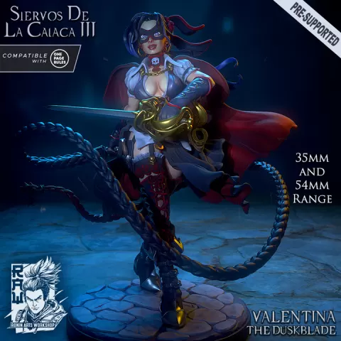 Valentina The Duskblade - Fencing Masked Vigilante by Ronin Arts Workshop