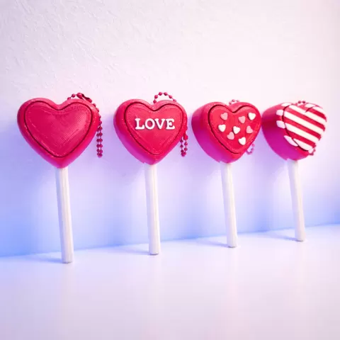Heart Lollipop Clickers