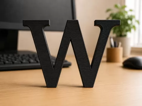 großes W serif
