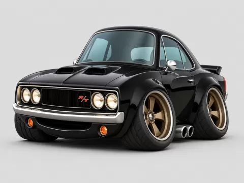 Dodge Charger R/T 1969 caricature