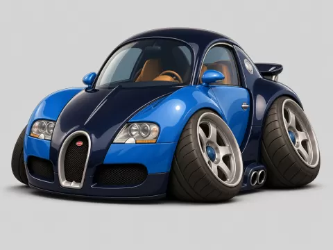 Bugatti Veyron 16.4 2005 caricature