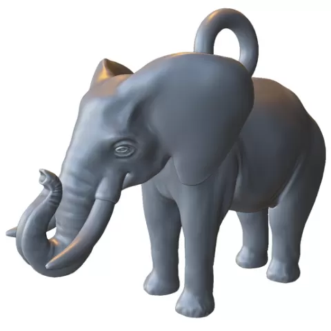 Cute Elephant Keychain