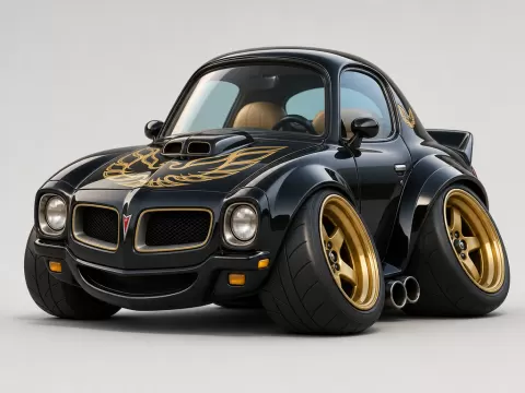 Pontiac Firebird Trans Am 1977 caricature
