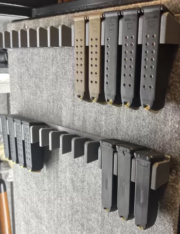 The Perfection of Glock Magazine Holders Rack for the Wall or Safe Glock 17 19 43x