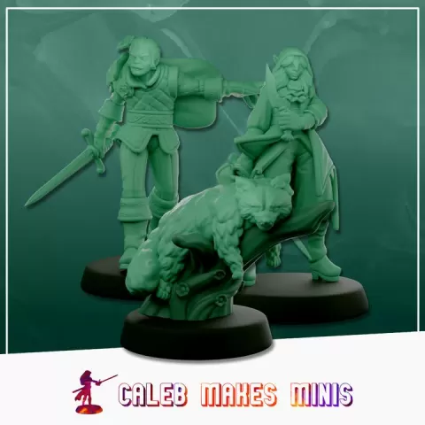 Agents of the Rose - Collection | Flower Folk of House Florem (November - 2025) by Caleb Makes Minis