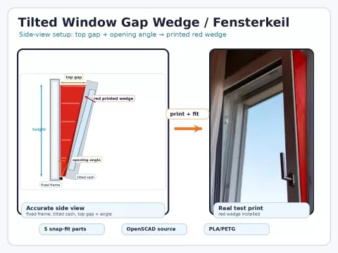 Tilted Window Gap Wedge seal dichtung