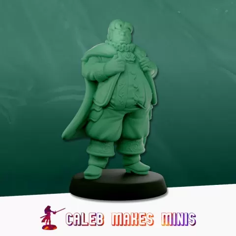 Lord "Joss Florem" - Petulant Heir [PRE-SUPPORTED] | Flower Folk of House Florem (November - 2025) by Caleb Makes Minis