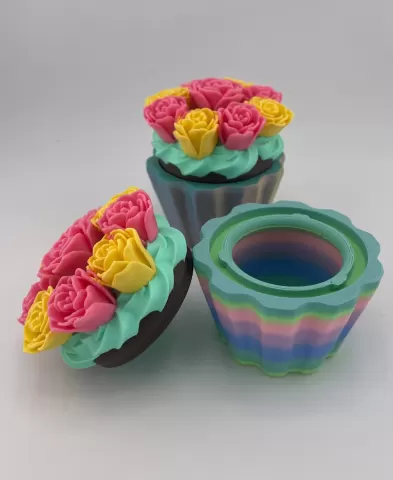 Cupcake Container -Rose
