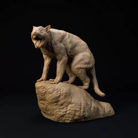 Thylacoleo or Marsupial lion 1-20 scale pre-supported prehistoric animal by Dino and Dog