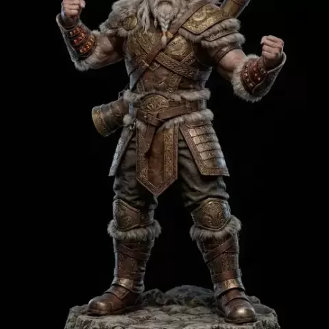 Heimdall Guardian of Bifrost Norse Mythology 3D Print STL File Figurine