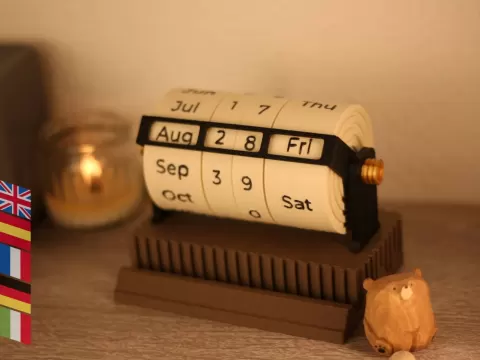 Rotary perpetual calendar
