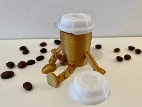 Flexi Coffee Cup Buddy (articulated - no supports)