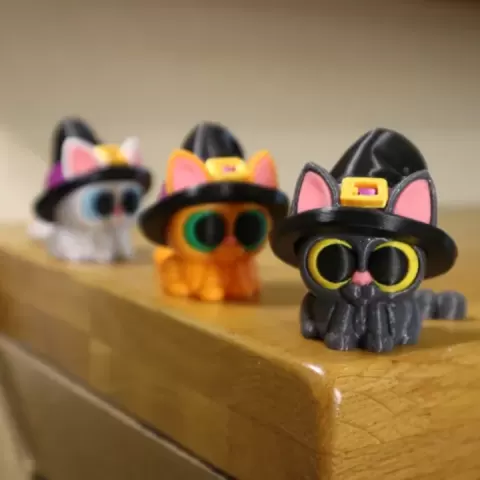 Flexi Witch Cat(Clicky hat) by Myron
