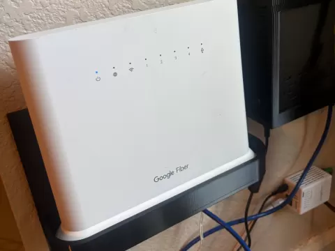 google fiber router holder