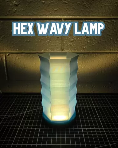 Hex Wavy Lamp