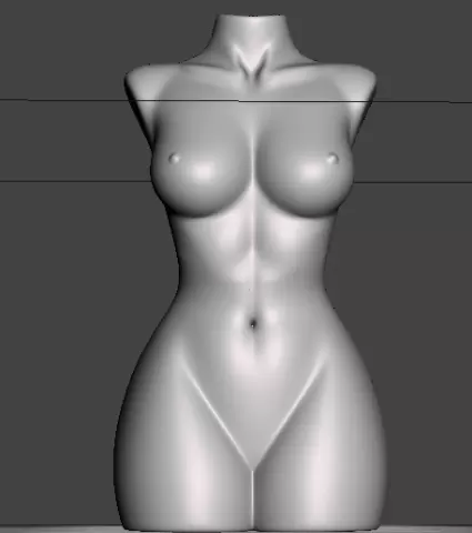 Female Torso STL, Minimalist Body Sculpture 3D Print, Modern Home Decor Statue, Abstract Woman Art, Printable Bust STL File