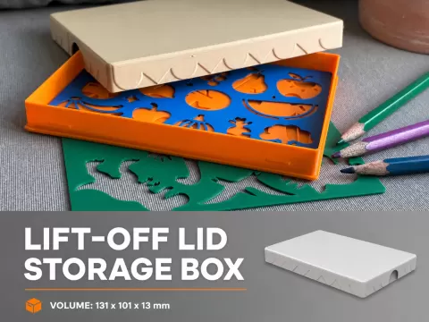Storage Box with Lift-Off Lid