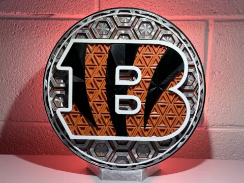 Cincinnati Bengals Dimensional Mosaic