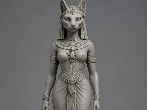 Basted la Divinità gatto egiziana