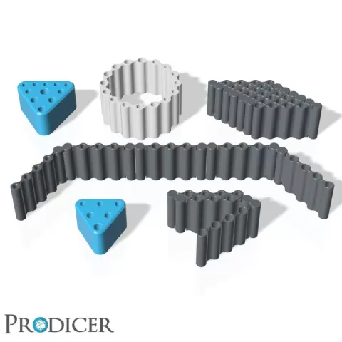 Foldable Brush Holder Set - flexible desktop solutions by Markus Schittkowski