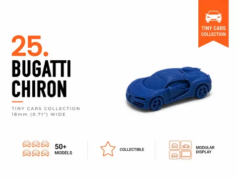 Tiny Bugatti Chiron - Mini Cars Series