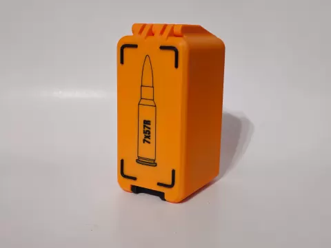7x57R Ammo Box - 50 Round - Stackable