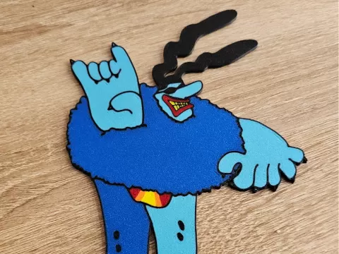 Beatles Yellow Submarine Character Big Blue Meanie