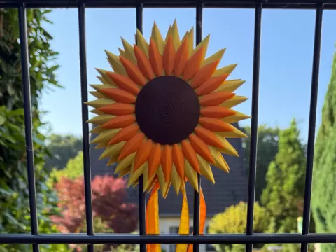 Sonnenblume für 8/6/8 Doppelmatten-Zaun