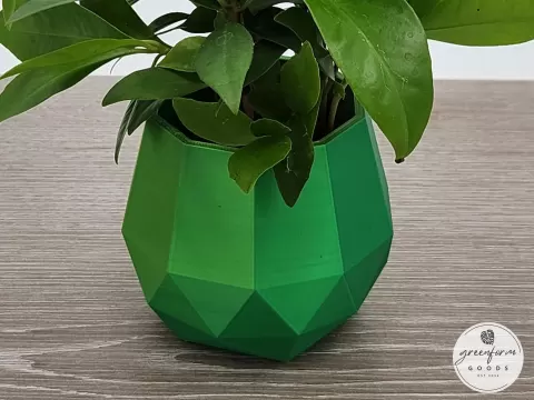 Geometric Quartz Planter - Diamond Shape Pot