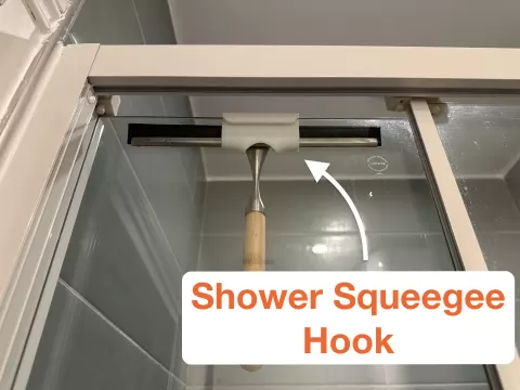 Shower Squeegee Hook — Fully Parametric