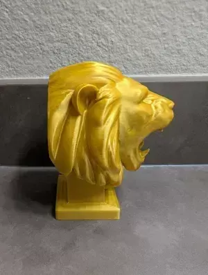 Roaring Lion Bust