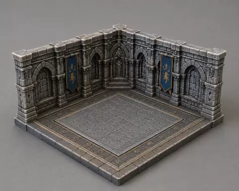 Miniaturized medieval stone chamber - Miniaturisierte mittelalterliche Steinkammer